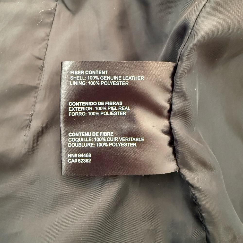 Women’s Buffalo Outerwear Distressed Nubuck Leather Moto Bomber Jacket. XL - Picture 7 of 10